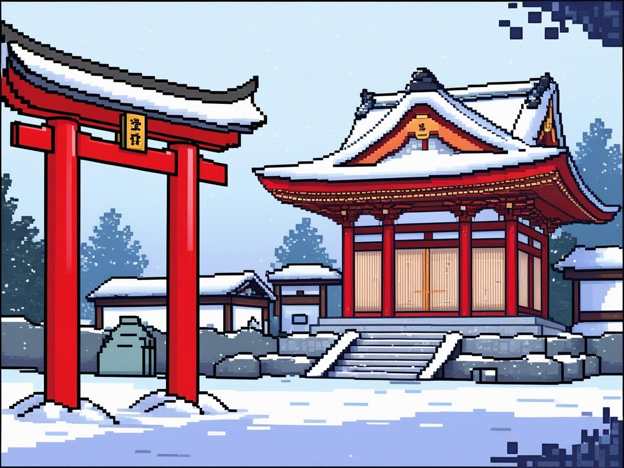 shrine sapporo winter